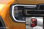 2022+ Ford Ranger Dekselsett for bak/frontlykter